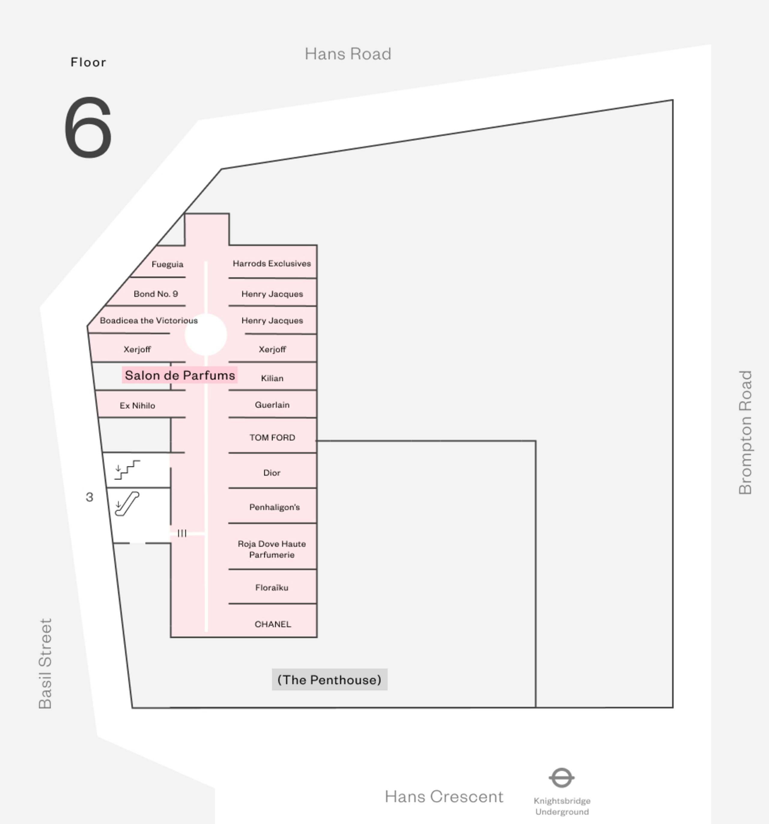 古地図　Harrods Store Guide | Harrods US